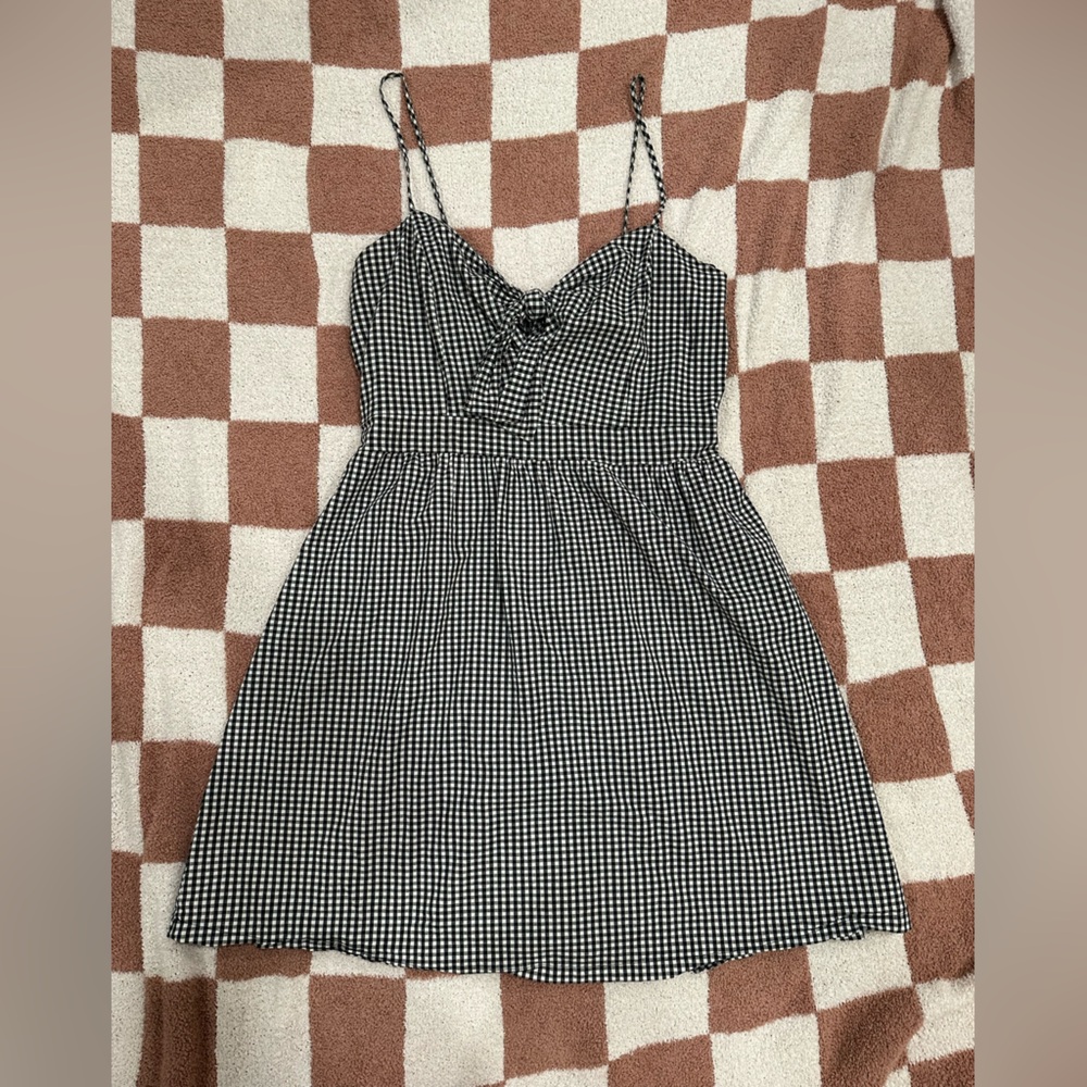 Black and White Gingham Dress